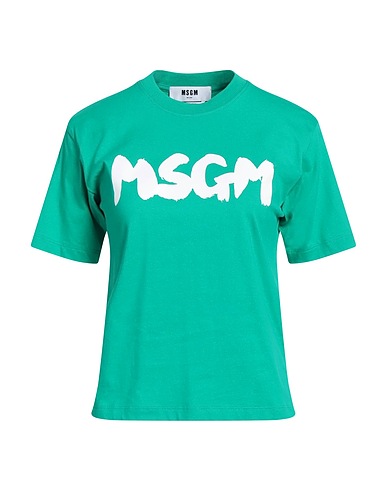 MSGM Ｔシャツ グリーン コットン 100%
