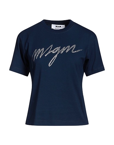 MSGM Ｔシャツ ネイビー コットン 100%