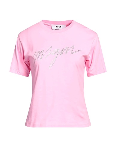 MSGM T-shirt Pink 100% Cotton