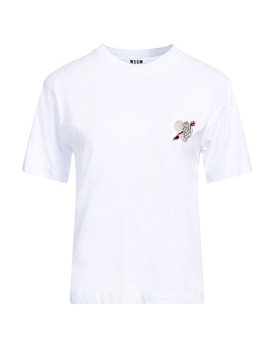 MSGM T-shirt White 100% Cotton