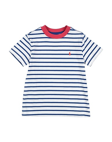 POLO RALPH LAUREN T-shirt Striped Cotton Jersey Tee
 Blue 100% Cotton