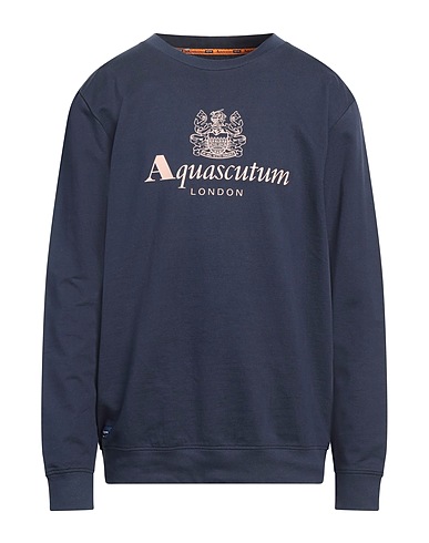 AQUASCUTUM ACTIVE Sweatshirt Midnight blue 100% Cotton