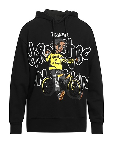 DISCLAIMER Hooded sweatshirt Black 100% Cotton
