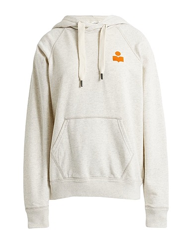 MARANT ÉTOILE Hooded sweatshirt Ivory 88% Cotton, 12% Polyester