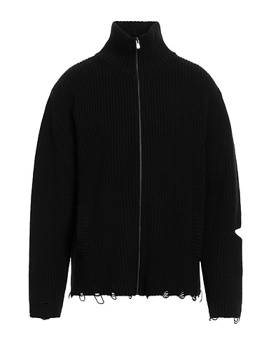 A PAPER KID Cardigan Nero 90% Lana Merino, 10% Cachemire