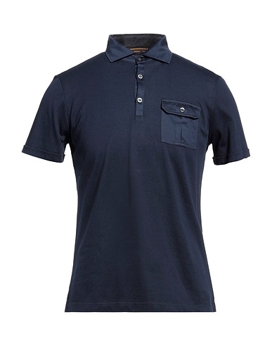 MOORER Polo shirt Navy 100% Cotton