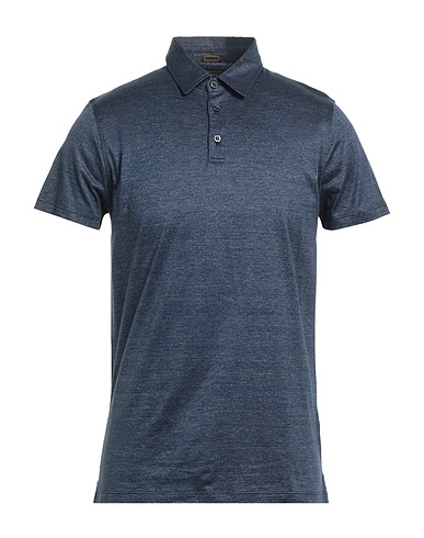 MOORER Polo shirt Midnight blue 100% Cotton
