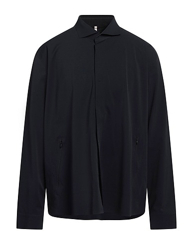 EMPORIO ARMANI Camicia tinta unita Nero 75% Poliammide, 25% Elastan