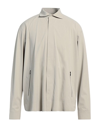 EMPORIO ARMANI Solid colour shirt Beige 75% Polyamide, 25% Elastane