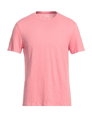 MAJESTIC FILATURES Basic T-Shirt Rosa 94% Leinen, 6% Elastan