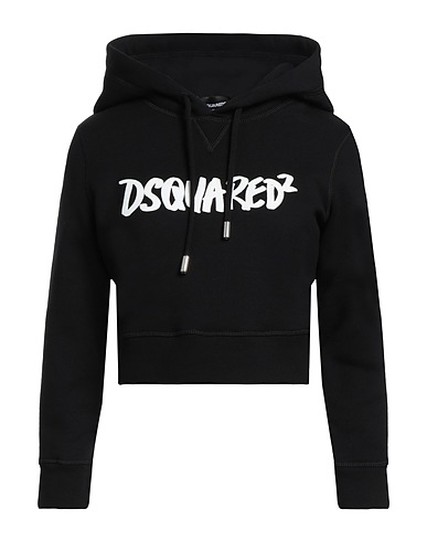 DSQUARED2 Hooded sweatshirt Black 100% Cotton