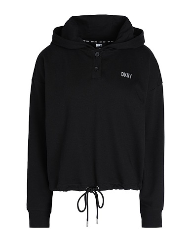 DKNY Hoodie Schwarz 60% Baumwolle, 40% Polyester