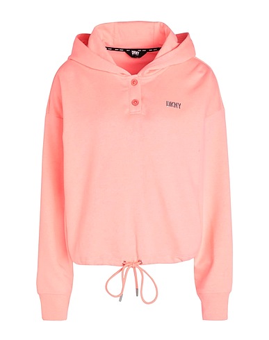 DKNY Hooded sweatshirt Salmon pink 60% Cotton, 40% Polyester
