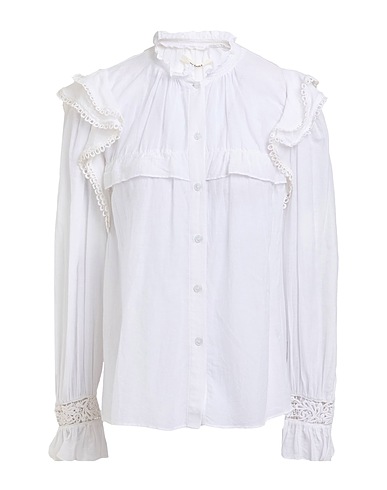 MARANT ÉTOILE Solid color shirts & blouses White 67% Cotton, 33% Viscose