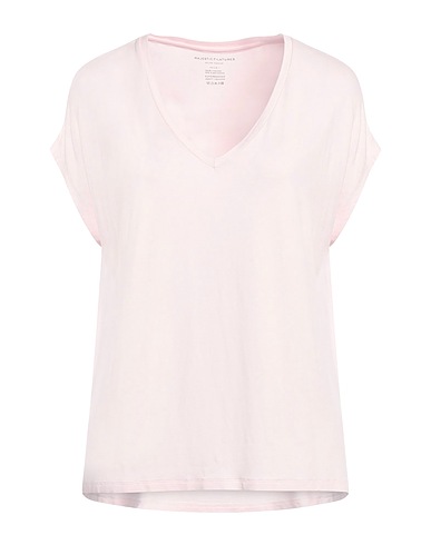 MAJESTIC FILATURES T-shirt Rosa chiaro 94% Viscosa, 6% Elastan