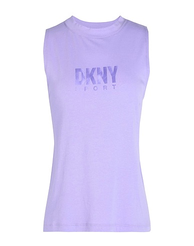 DKNY T-shirt Mauve 58% Cotton, 38% Modal, 4% Elastane