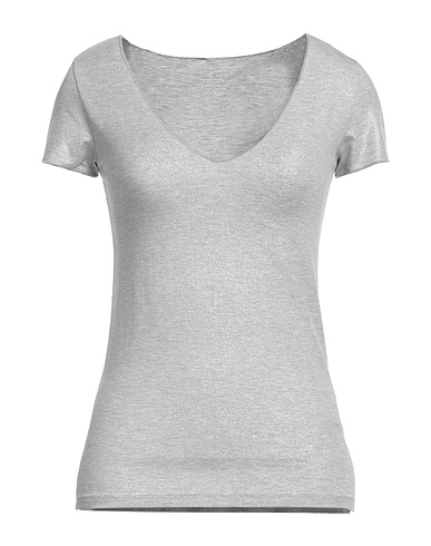 MAJESTIC FILATURES Basic T-Shirt Grey 94% Viscose, 6% Elastane