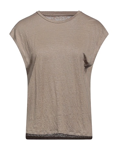MAJESTIC FILATURES Top Taupe 94% Linen, 6% Elastane
