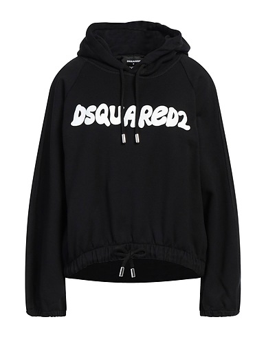 DSQUARED2 Hooded sweatshirt Black 100% Cotton