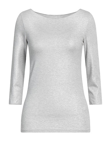 MAJESTIC FILATURES T-shirt Light grey 94% Viscose, 6% Elastane
