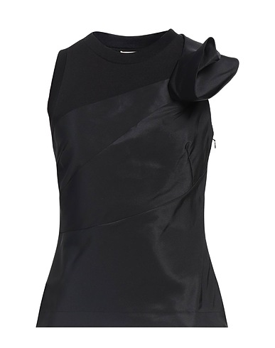 MCQUEEN Top Black 100% Cotton, Polyester