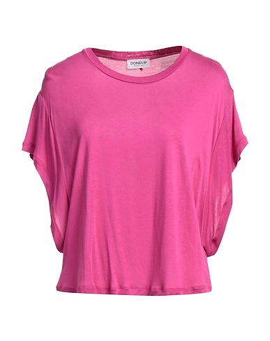 DONDUP T-shirt Magenta 62% Viscose, 34% Modal, 4% Silk