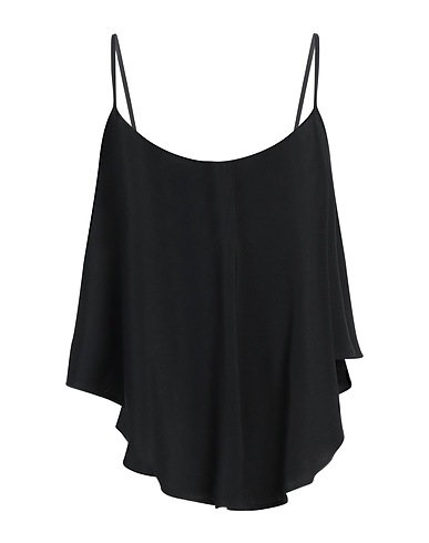 SEMICOUTURE Camisole Nero 65% Acetato, 35% Seta