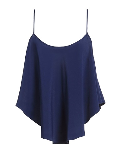SEMICOUTURE Top BLU NAVY 65% Acetate, 35% Silk