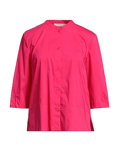 LIVIANA CONTI Camicie e bluse tinta unita Fucsia 68% Cotone, 28% Poliammide, 4% Elastan