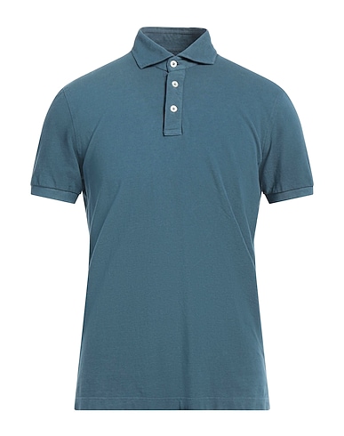 SONRISA Polo shirt Slate blue 100% Cotton