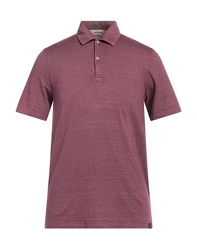 GRAN SASSO Polo shirt Mauve 97% Linen, 3% Elastane