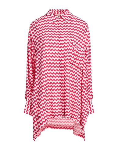 SEMICOUTURE Camicie  e bluse fantasia Fucsia 100% Viscosa
