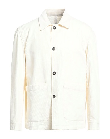 PAOLO PECORA Camicia tinta unita Bianco 97% Cotone, 3% Elastan