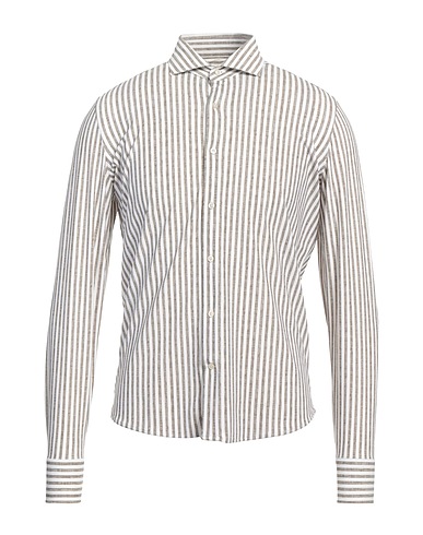 GHIRARDELLI Striped shirt Khaki 70% Polyamide, 30% Elastane