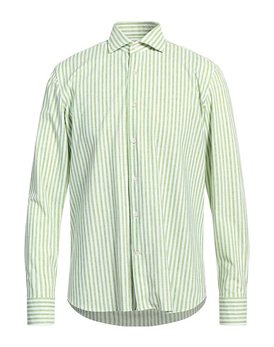 GHIRARDELLI Striped shirt Green 70% Polyamide, 30% Elastane