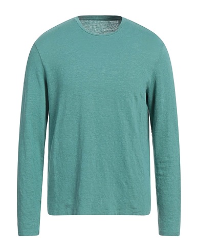 MAJESTIC FILATURES Pullover Turchese 94% Lino, 6% Elastan