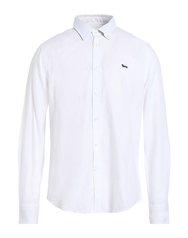 HARMONT & BLAINE Solid colour shirt White 100% Cotton