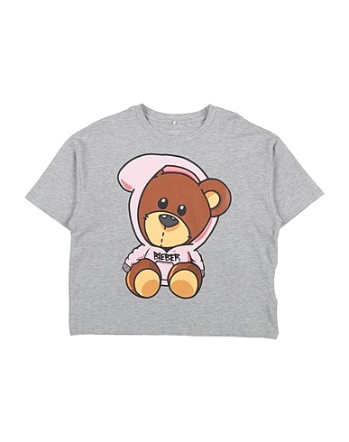 NAME IT® T-shirt Grey 95% Organic cotton, 5% Elastane