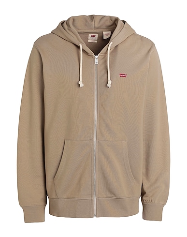 LEVI'S Hooded track jacket  THE ORIGINAL HM ZIP UP NEUTRALS
 Khaki 100% Cotton