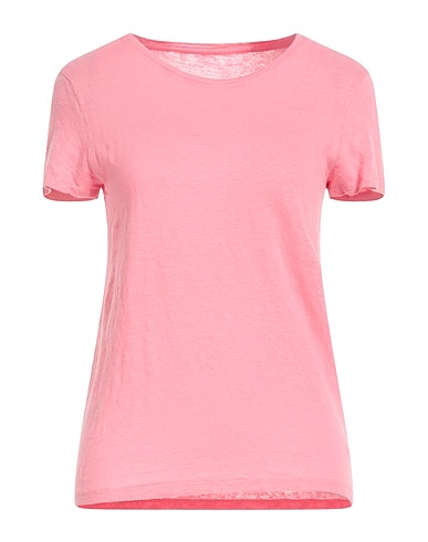 MAJESTIC FILATURES T-shirt Rosa 94% Lino, 6% Elastan