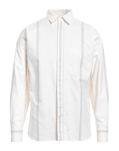 FERRAGAMO Striped shirt Ivory 100% Cotton