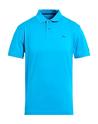 HARMONT & BLAINE Polo shirt Turquoise 100% Cotton