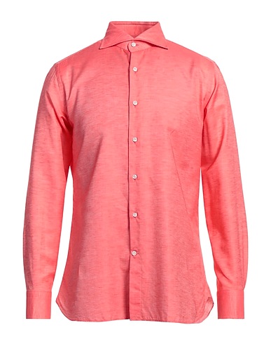 SONRISA Solid colour shirt Coral 80% Cotton, 20% Linen