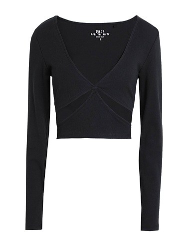 ONLY Top Schwarz 95% Baumwolle, 5% Elastan
