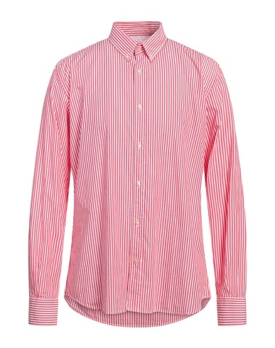 BROOKSFIELD Striped shirt Tomato red 100% Cotton