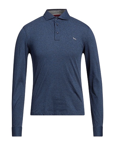 HARMONT & BLAINE Polo shirt Slate blue 100% Cotton