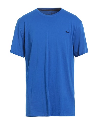 HARMONT & BLAINE Basic T-shirt Bright blue 100% Cotton