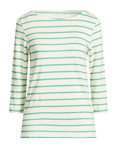 MAJESTIC FILATURES Camiseta Verde 94% Lino, 6% Elastán