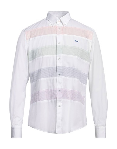 HARMONT & BLAINE Striped shirt White 100% Cotton