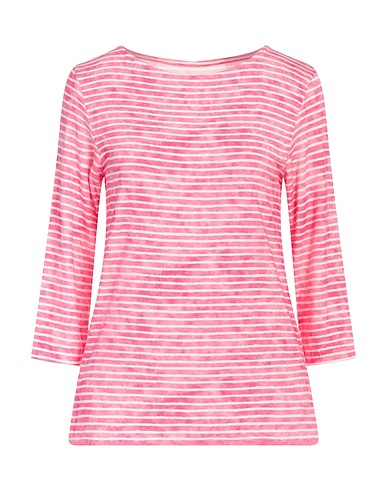 MAJESTIC FILATURES T-shirt Fucsia 67% Viscosa, 28% Lino, 5% Elastan